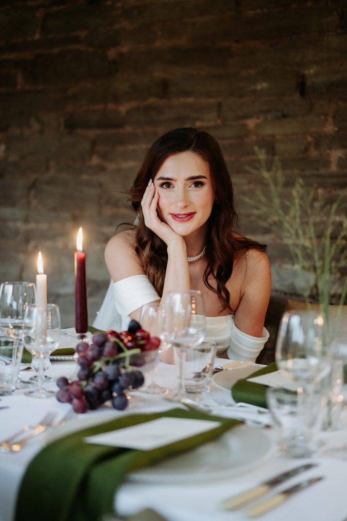 Bridal Makeup in an old barn setting